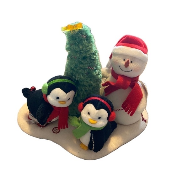 Vintage Hallmark Very Merry Trio Jingle Pals Animated Plush Stuffed Christmas